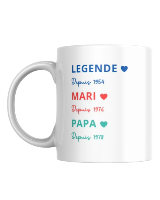 Mug  Légende Fête des Pères