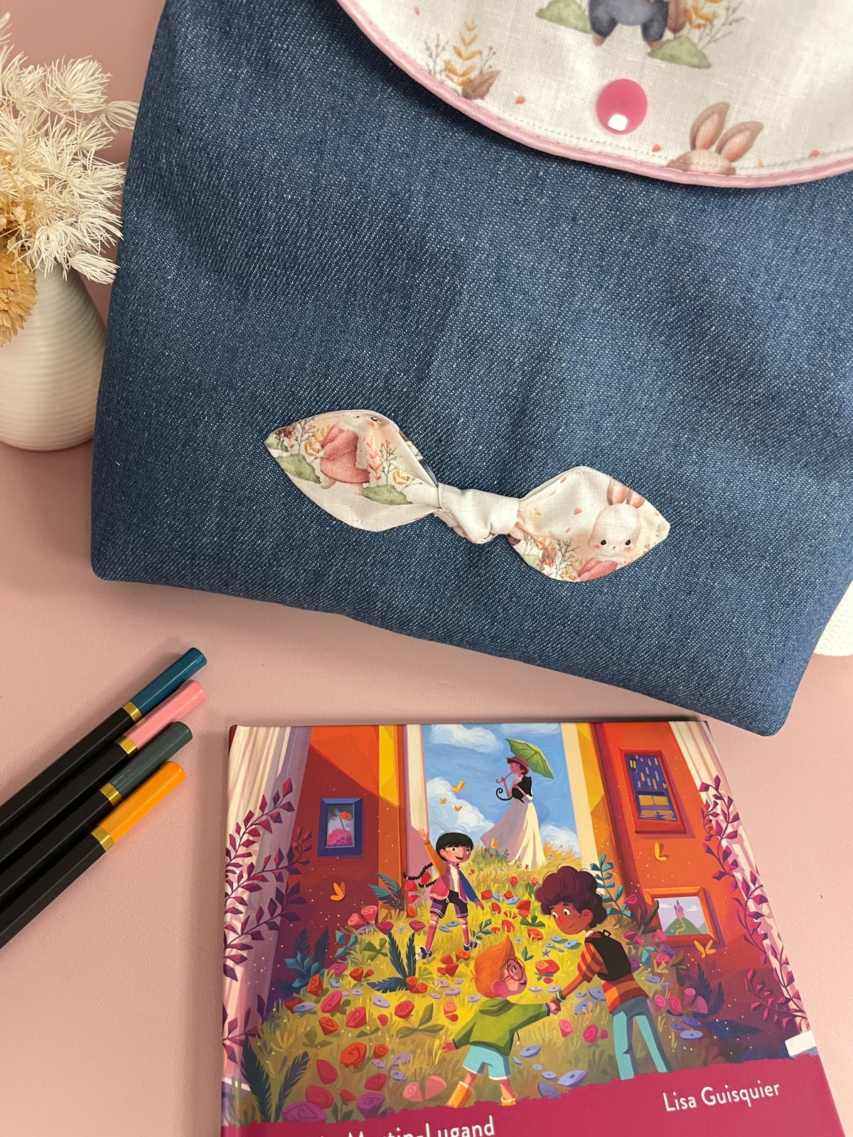 Sac à Dos Maternelle Personnalisé – Jean, Motif Lapin